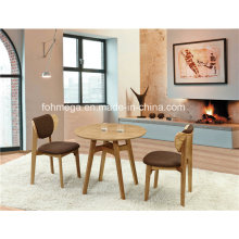 Round Wooden Coffee Shop Table 2 Seaters for Sale